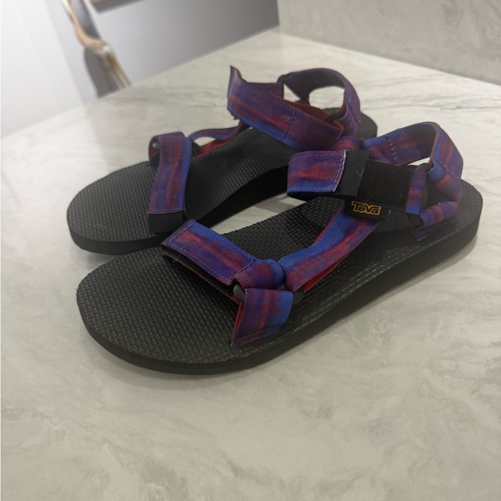 Teva Sandals with Purple and Blue Straps